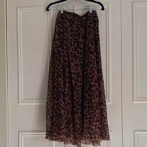 Leopard Print Maxi Skirt
